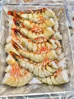 Premium Sea White Chaka Prawn / Fresh Big Size Chaka Chingri